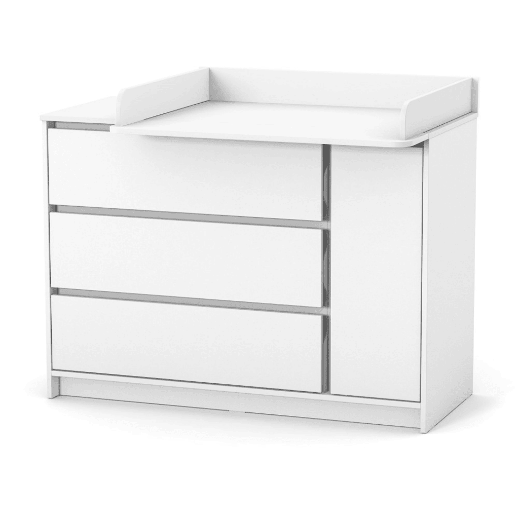 Dětská komoda Lovitto Gekko Kids, 120x51x87cm, Bílá